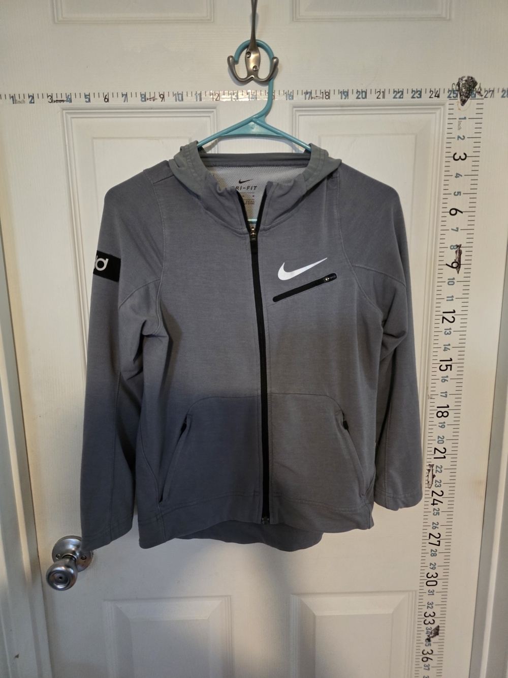 Nike Women's Gray Dri-FIT Full-Zip Hoodie Jacket